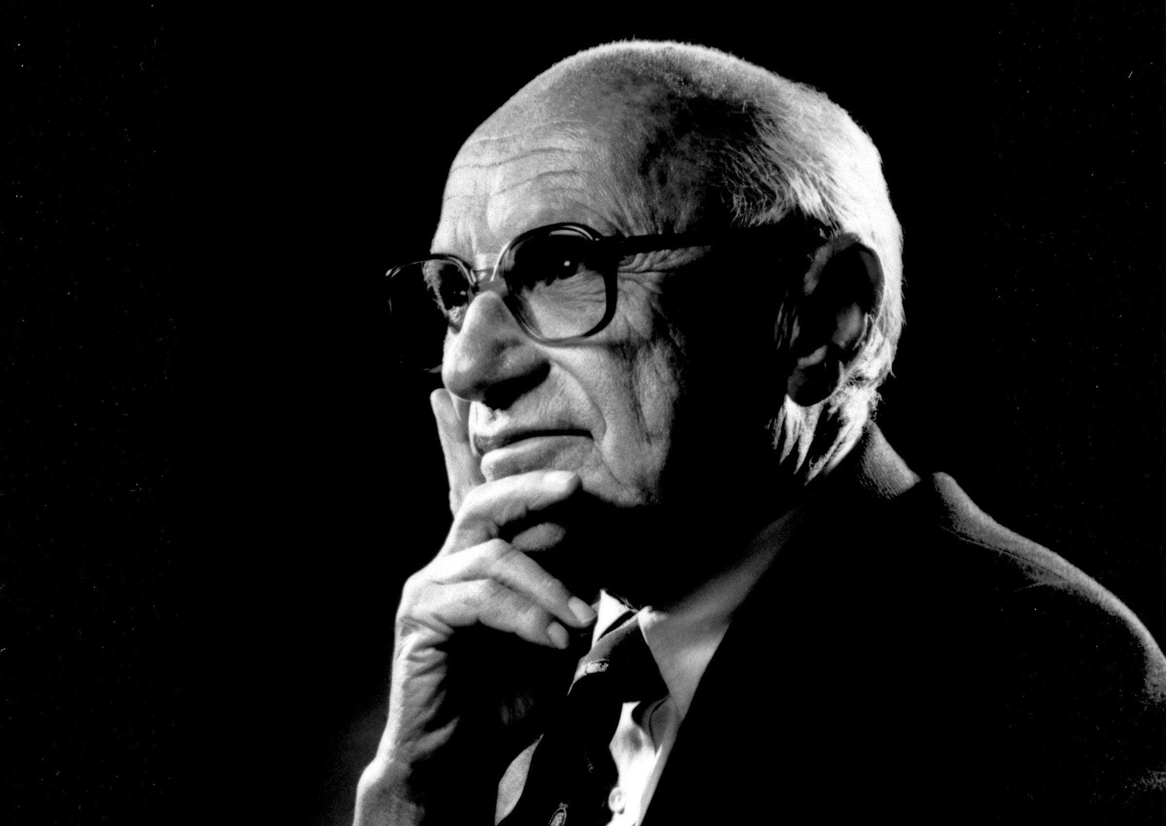 Portrait of Milton Friedman 2