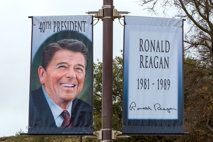 Ronald Reagan Banner at Reagan Library